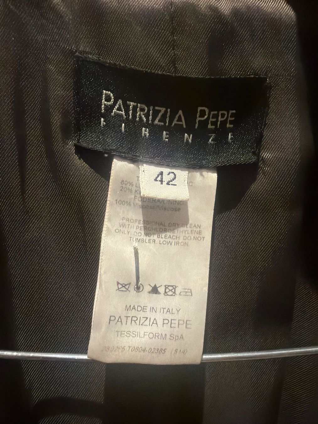 Patrizia Pepe Cappotti: Patrizia Pepe Mantel, hellgrau, Gr. IT42 – Usato da Erlenbach ZH venduto da Pocahoney 2