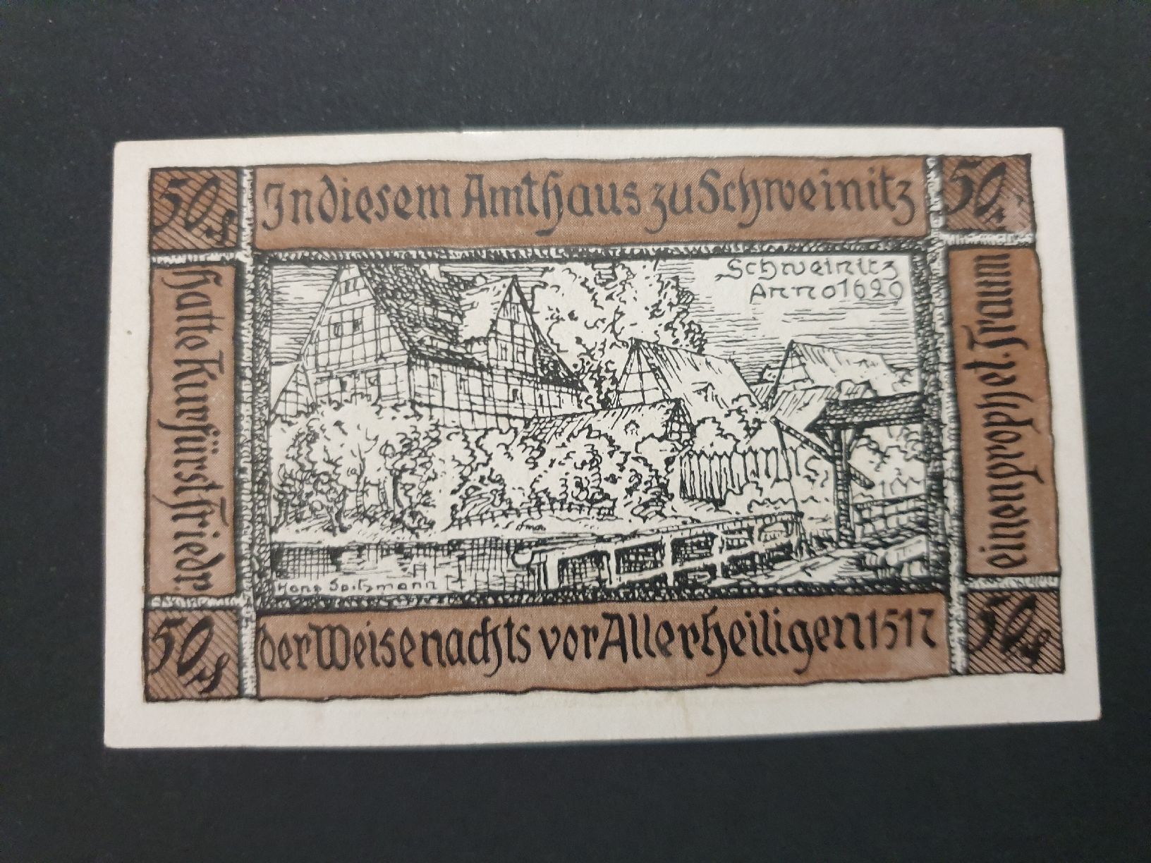 Billets de banque: D.R Notgeld Schweinitz 1921 – D'occasion à Versoix par rucio 1