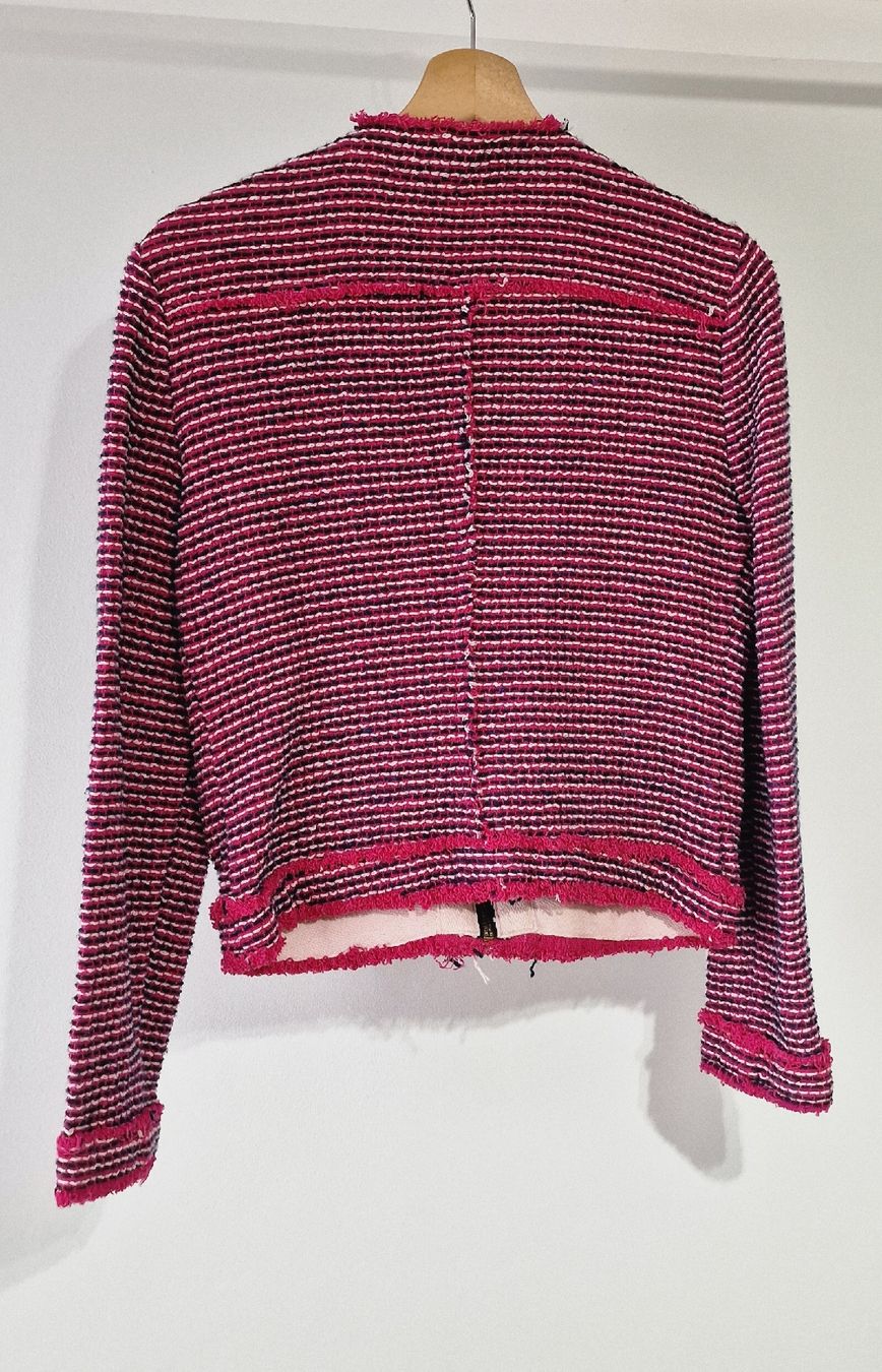 Zara Giacche: Elegante Zara Basic Jacke, Grösse M, Pink Tweed Look – Usato da Affeltrangen venduto da Szafaoli 3