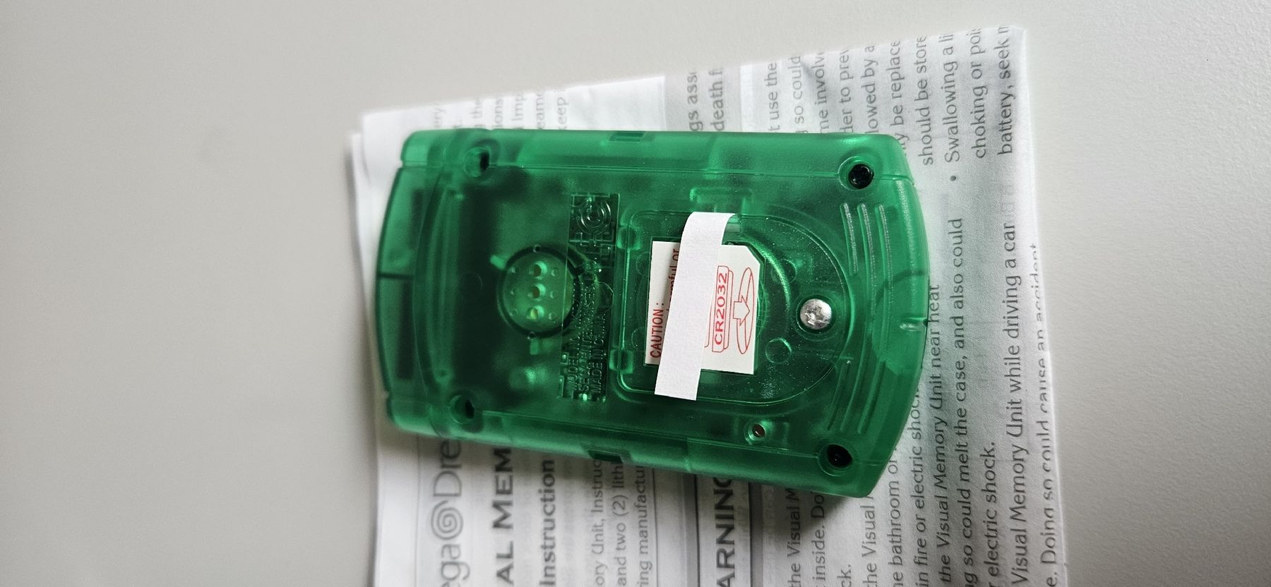 Sega Konsolen: Sega Dreamcast Visual Memory Unit, grün in OVP – Neu (gemäss Beschreibung) aus Belp von Ginus85 5