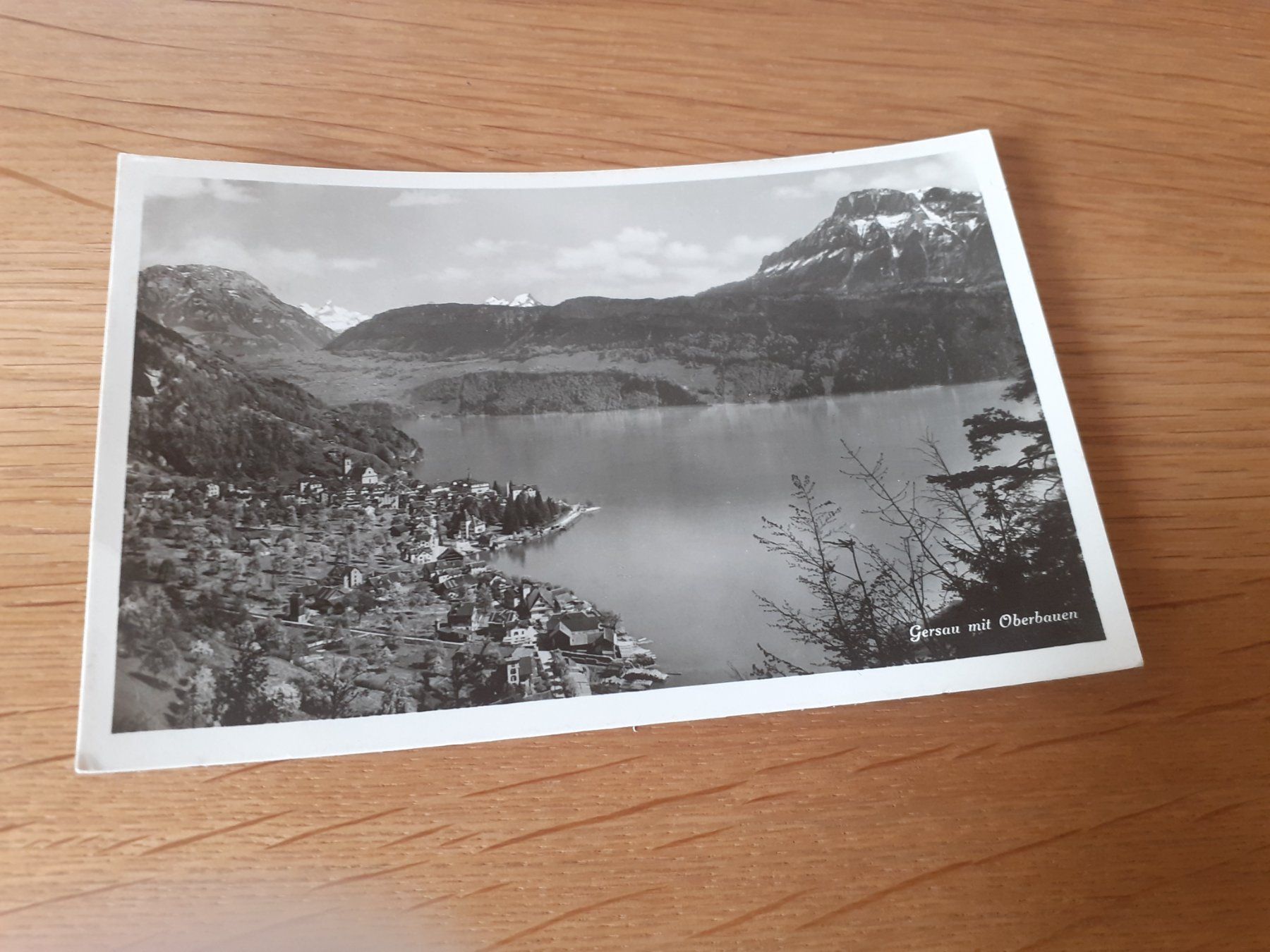 Cartoline postali: GERSAU mit OBERBAUEN - 1935 – Usato da Winterthur venduto da Ornyx7