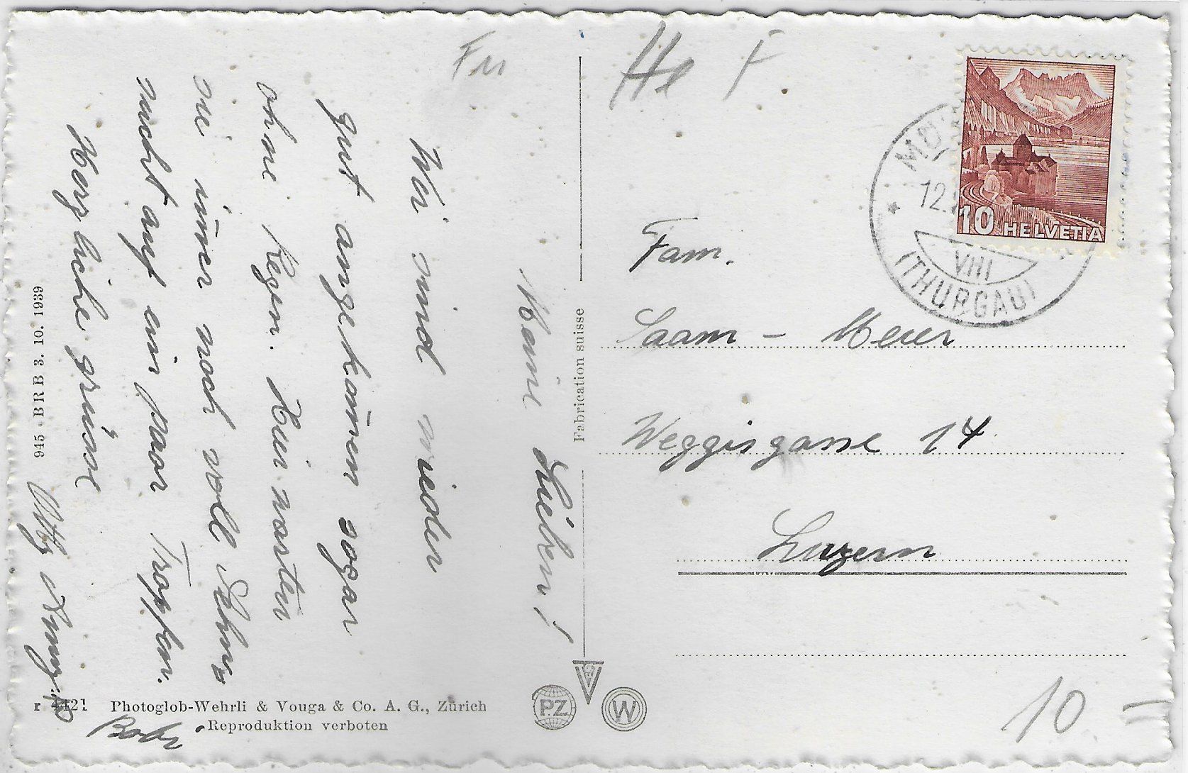 Cartoline postali: Wil SG - Generalansicht – Usato da Ettingen venduto da Kartenplanet 1