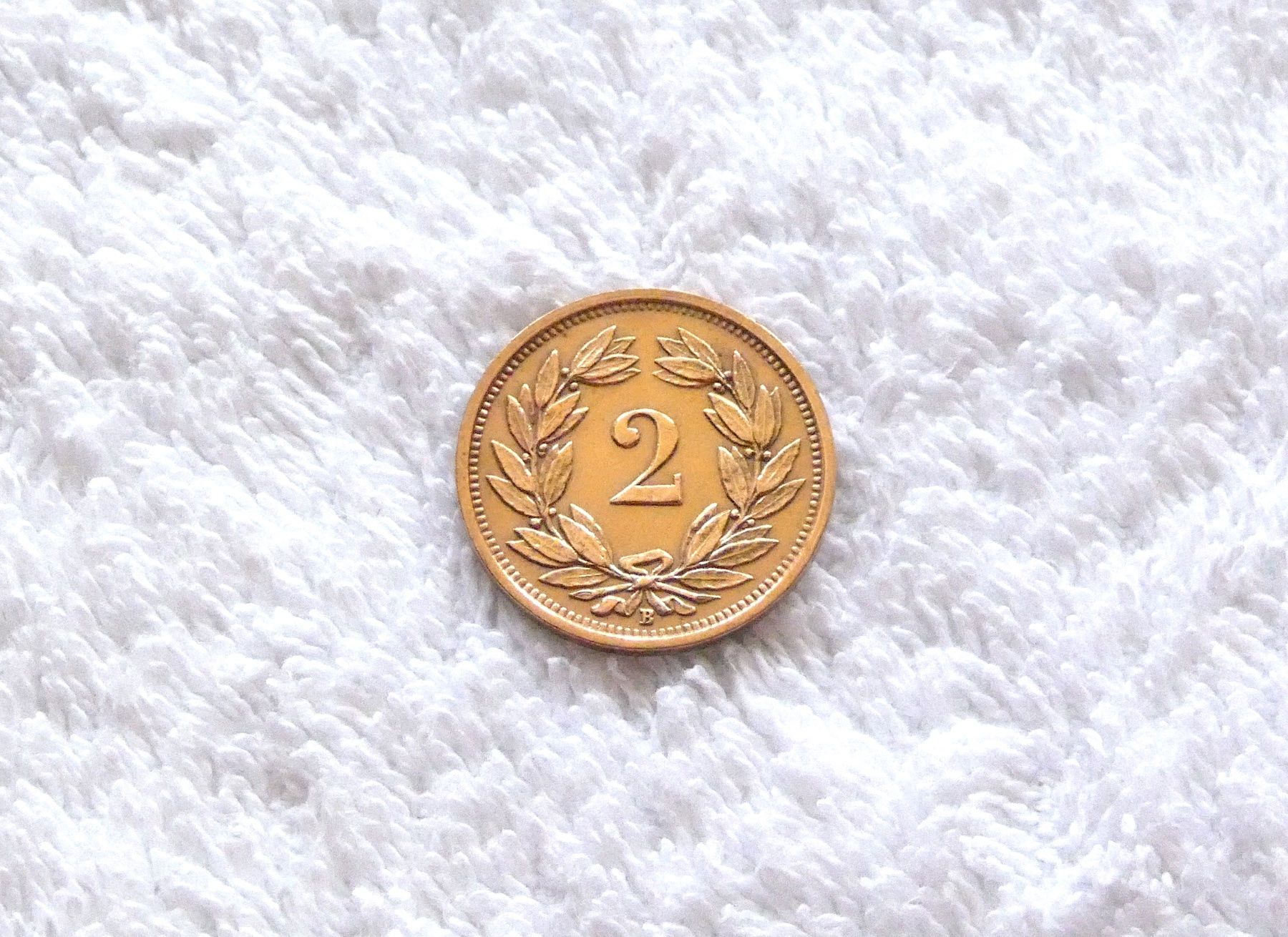 Alle Münzen: 2 centimes/Rappen 1933 – Gebraucht aus Nyon von Ilmi09 1