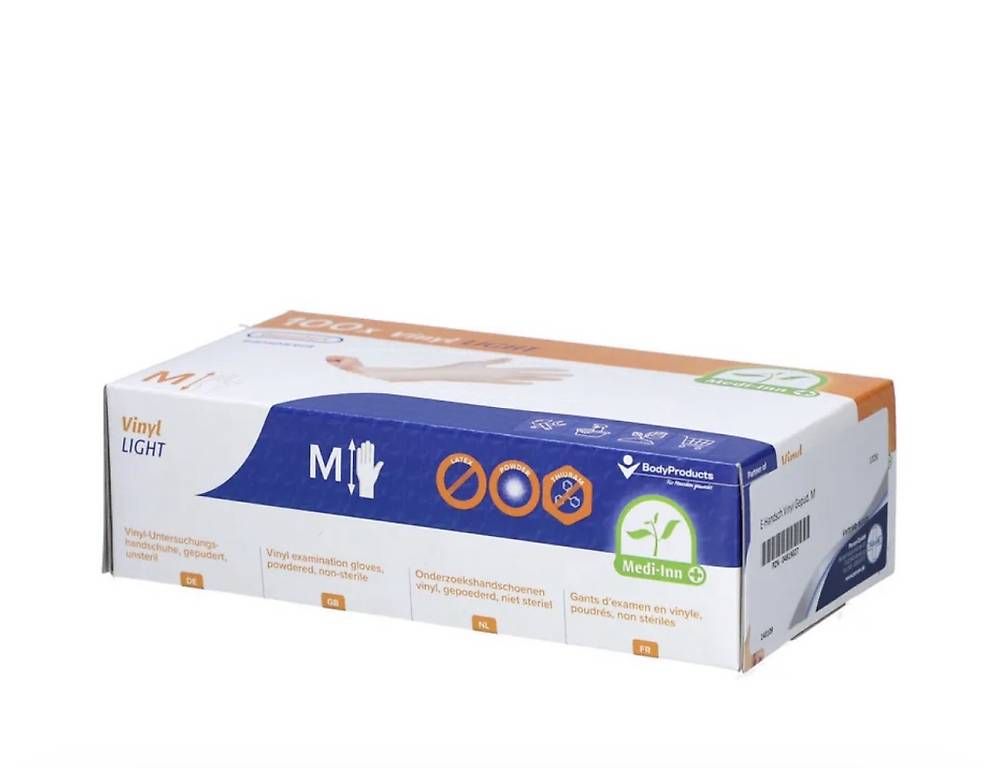 Gants & mitaines : 10 Pack neue Einmalhandschuhe Gr. M, gepudert – Neuf avec emballage d'origine à Necker par liq24