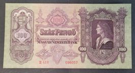 100 PENGÖ / UNGARN 1930 (BANKFRISCH)