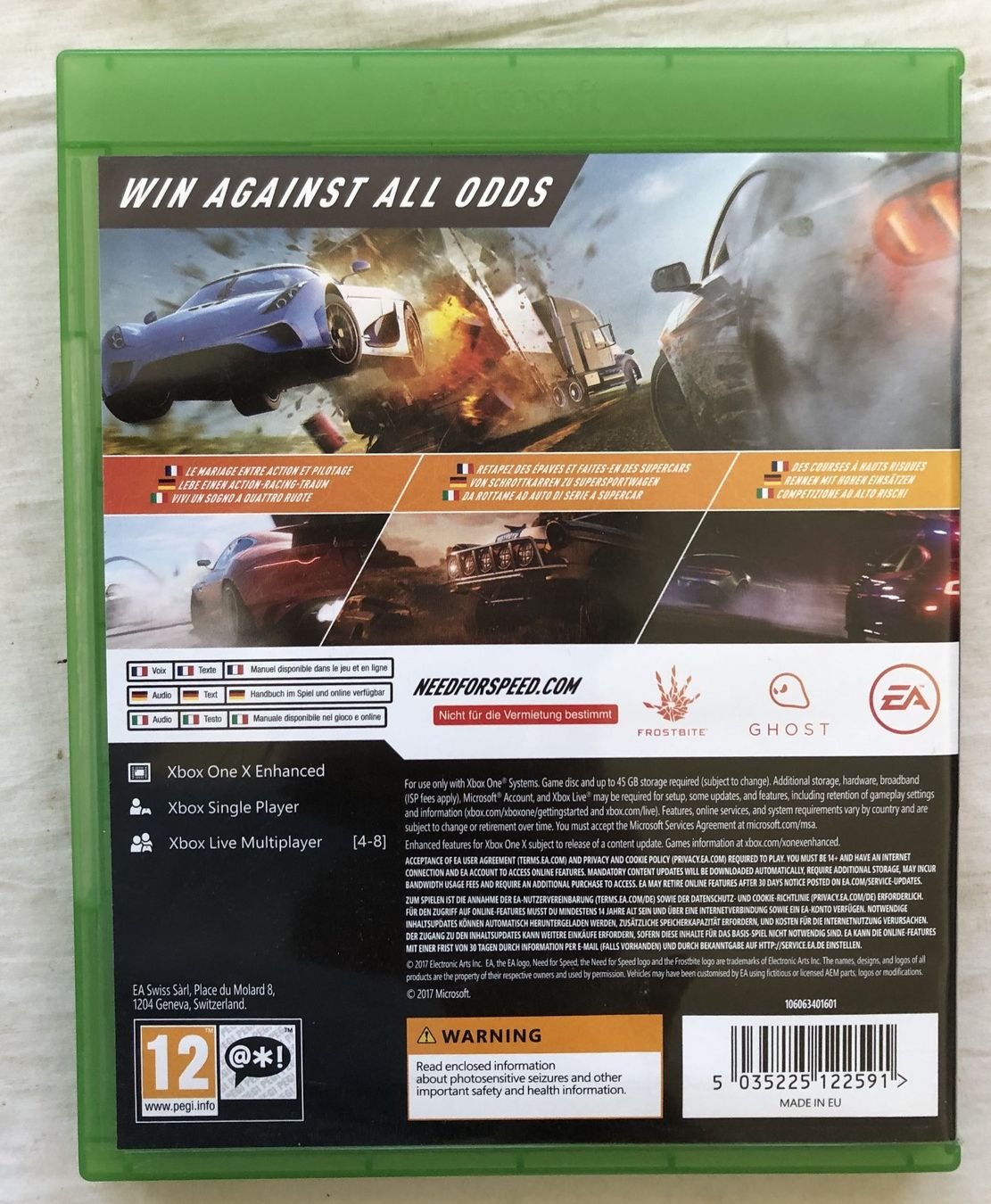 Spiele: XBOX ONE - NEED FOR SPEED: PAYBACK – Gebraucht aus Schaffhausen von durruti 2