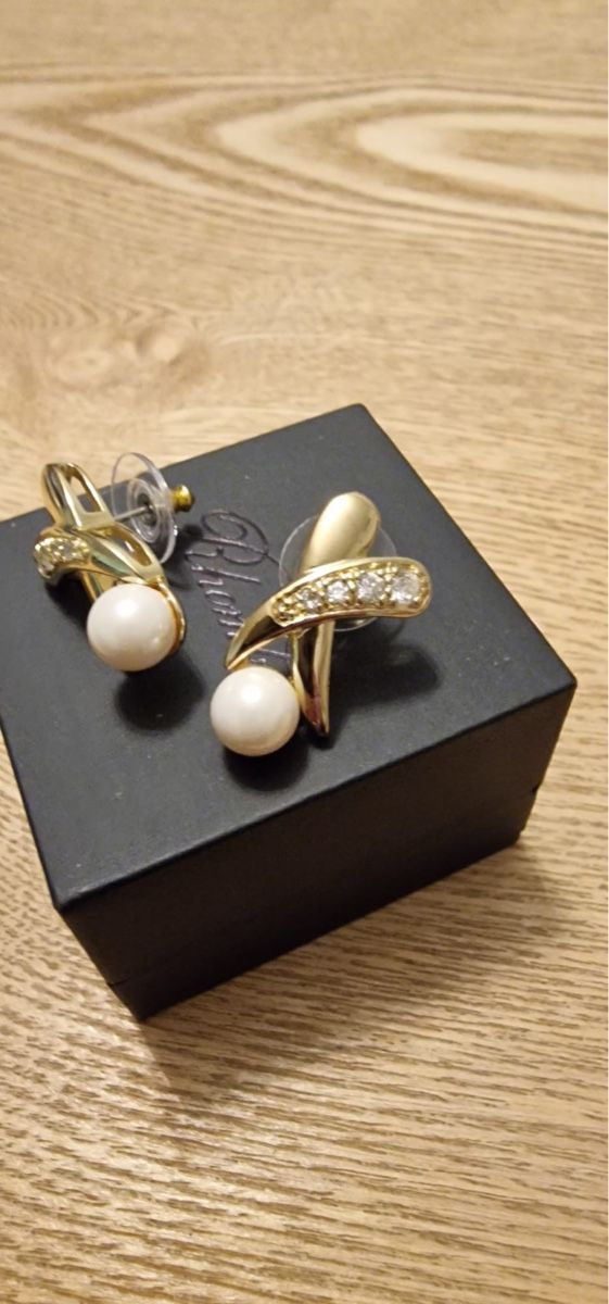 Orecchini pendenti & Orecchini a lobo: Elegante goldige Ohrringe mit Perlen – Nuovo (secondo la descrizione) da St. Gallen venduto da mania03 1