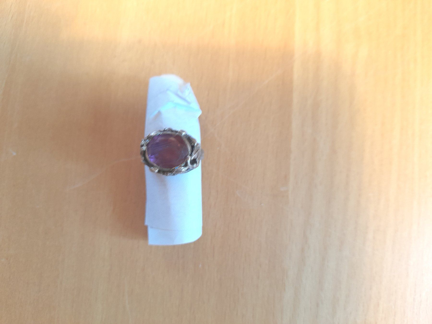 Bagues: Amethystring aus Silber . Handarbeit . – D'occasion à Leuggelbach par schmetterlings-fee 4