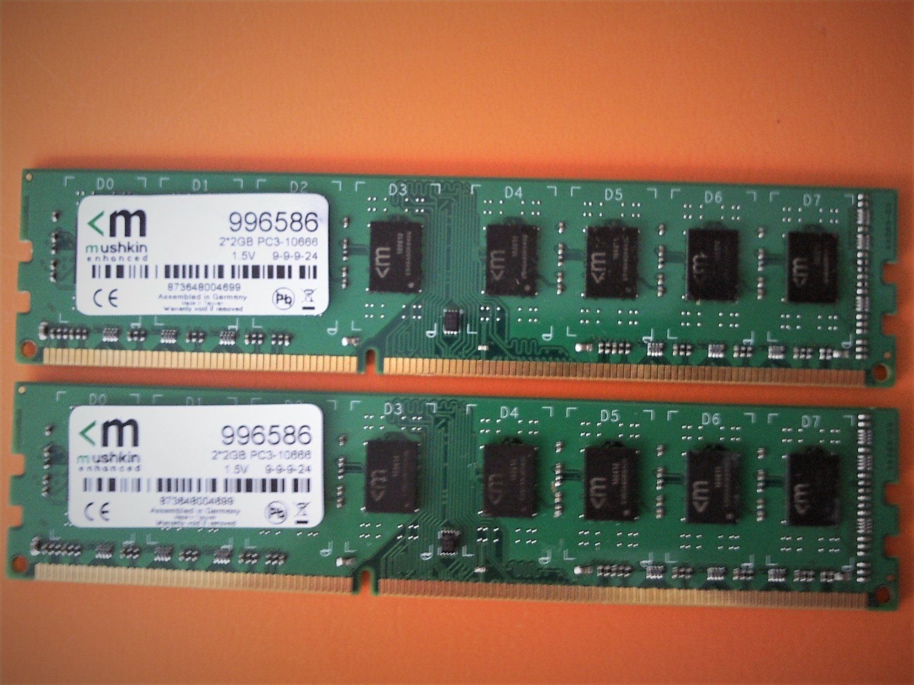 Memoria / RAM: Mushkin Essentials DIMM Kit 4GB – Usato da Berikon venduto da m1l3n 1