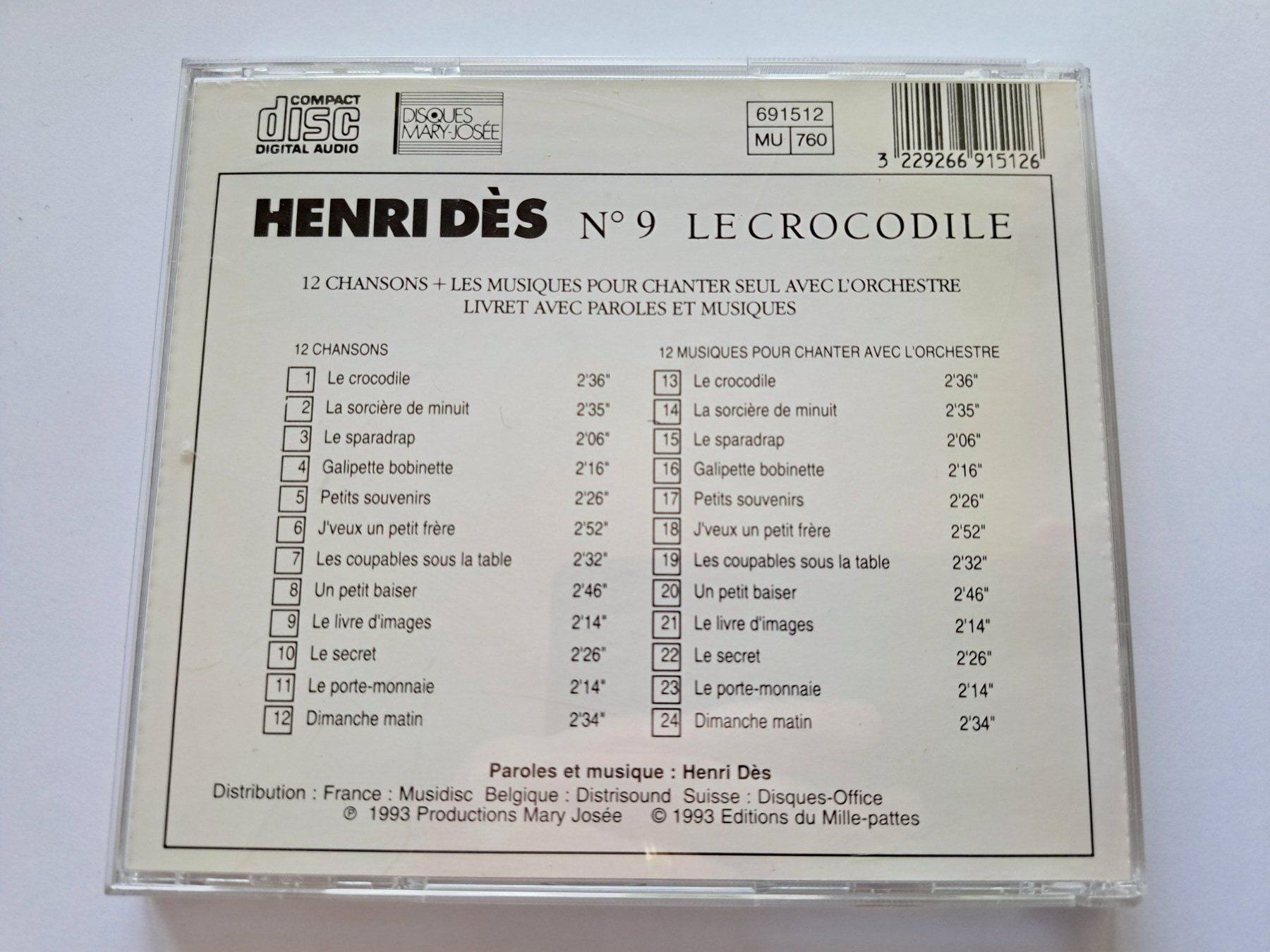 CD: Cd Henri Dès - Le crododile  – Usato da Pully venduto da bro_n52j 1