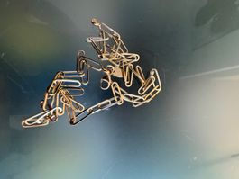 N017.499-Halskette aus echtem 18k Gelbgold