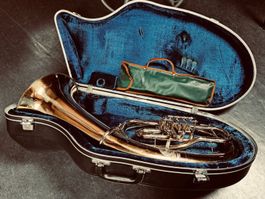 Bariton, Melton «Spezial» Horn, B, mit Koffer, top Brass
