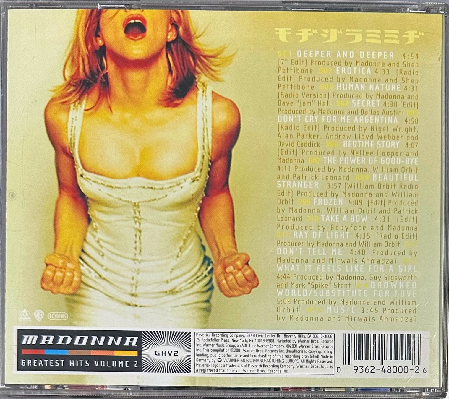 CDs: Madonna – GHV2 (Greatest Hits Volume 2) – Gebraucht aus Martigny von  1