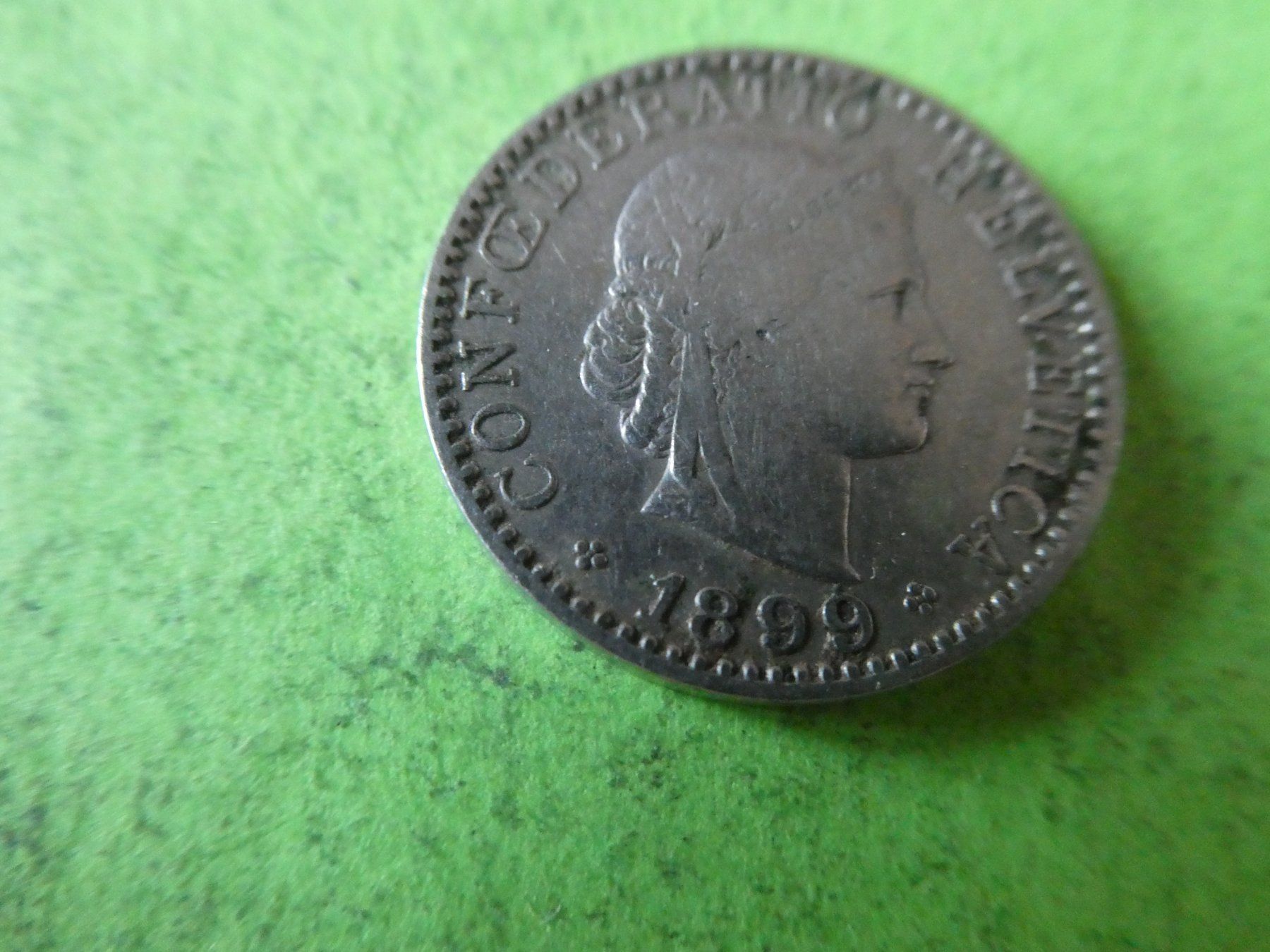 Toutes les monnaies: Schweiz 1899, 20 Rappen – D'occasion à Hinterforst par Rohusri