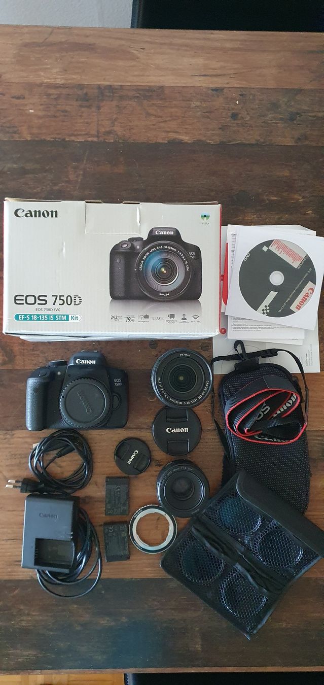Canon Fotocamera: Canon EOS 750D Kit – Usato da Fribourg venduto da epu_7lxm