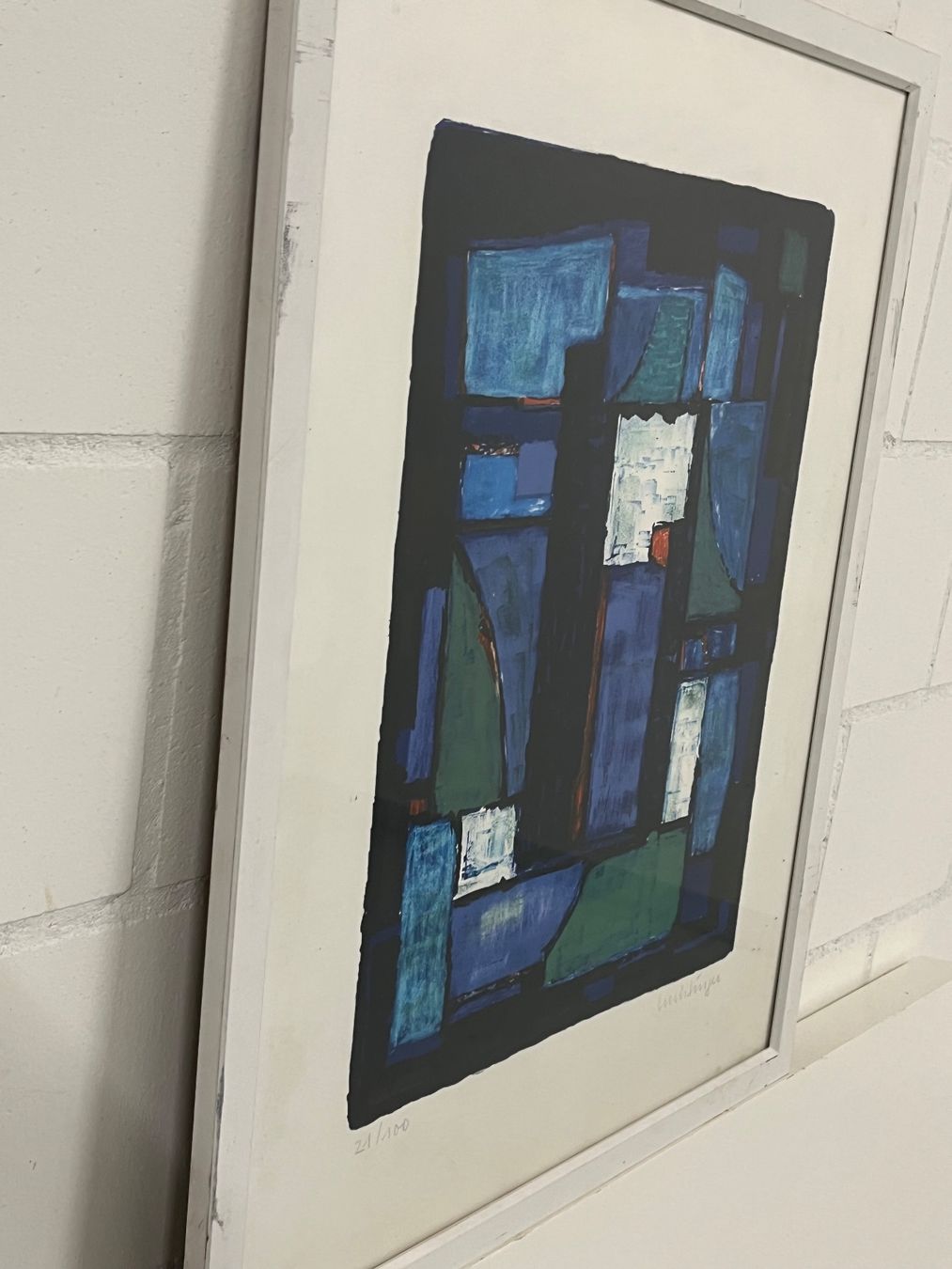 Dipinti: Lithographie Gerahmtes abstraktes Expressionismus-Kunstwerk – Usato da Basel venduto da PAUL_ART 7