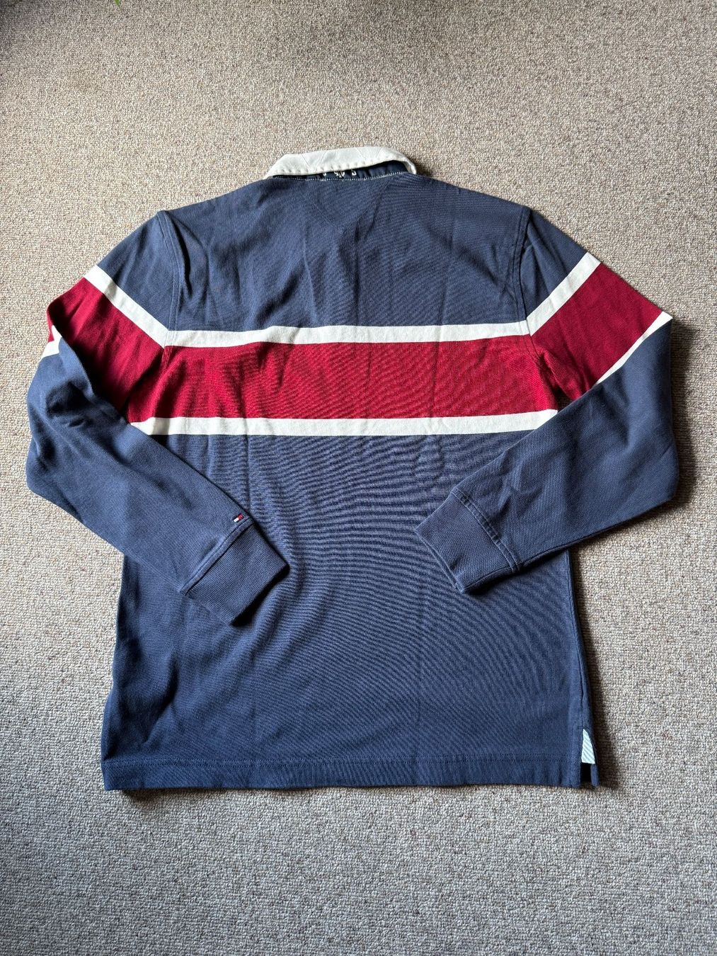 Tommy Hilfiger Maglioni & Felpe: Tommy Hilfiger Pullover Langarm Herren, Gr. M blau / rot – Usato da Thun venduto da dane_pao 4