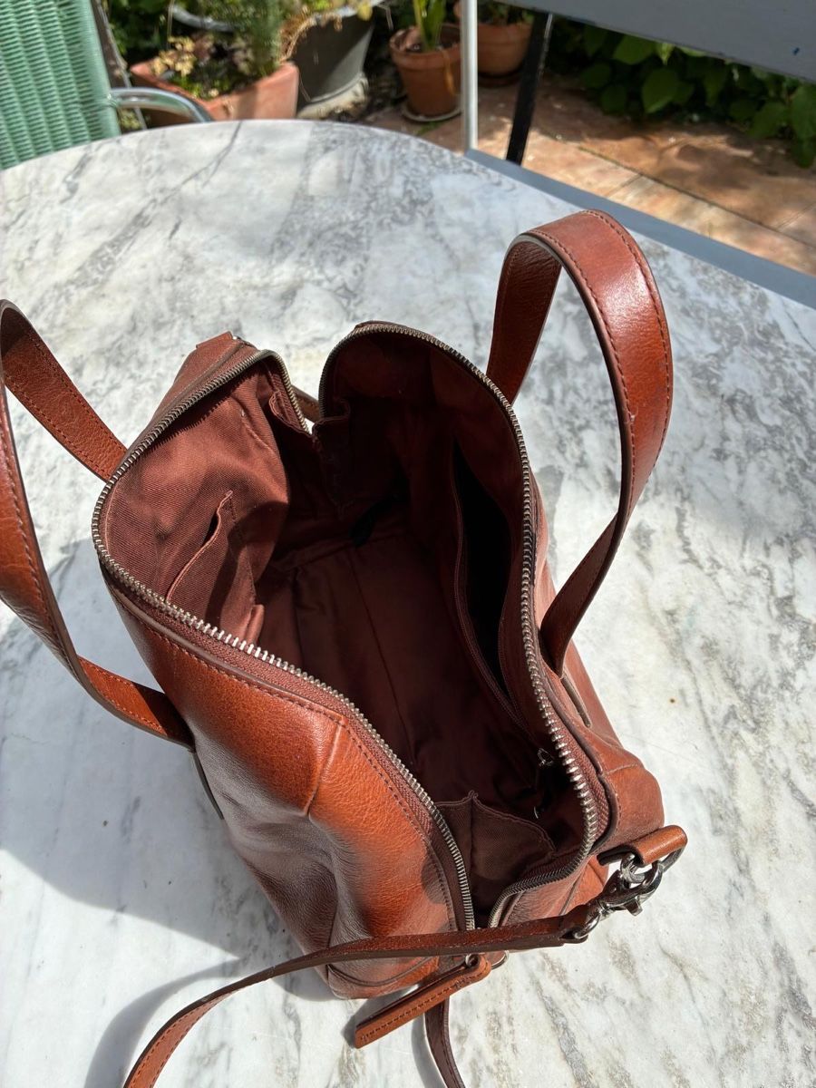Fossil Borse: Fossil Leather Handbag in a Classic Brown – Usato da Zürich venduto da ver_mlx8 2