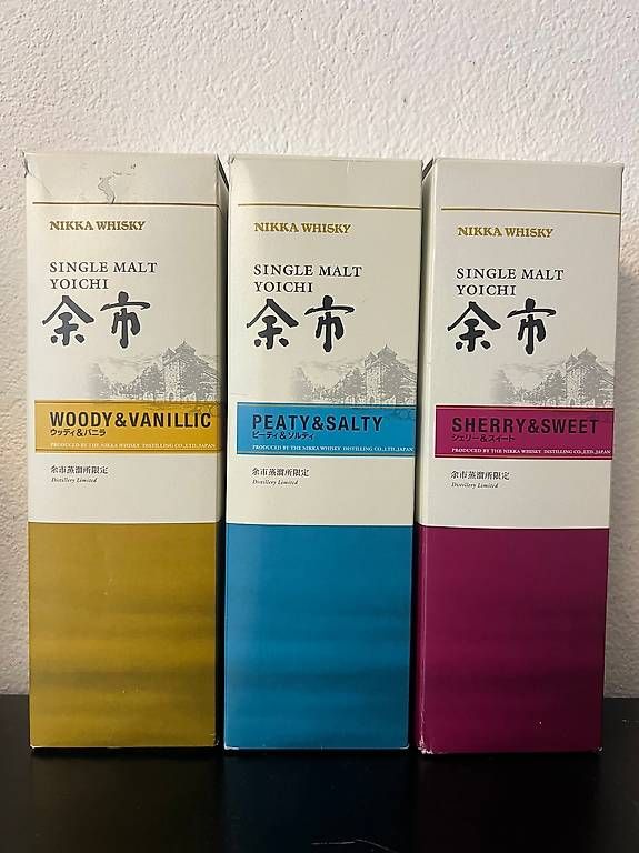 Nikka Bevande alcoliche: 3 Flaschen Nikka Yoichi Whisky – Nuovo e nell'imballaggio originale da Zürich venduto da maausi 1