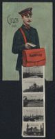 Leporello-AK Hamburg, Briefträger mit A