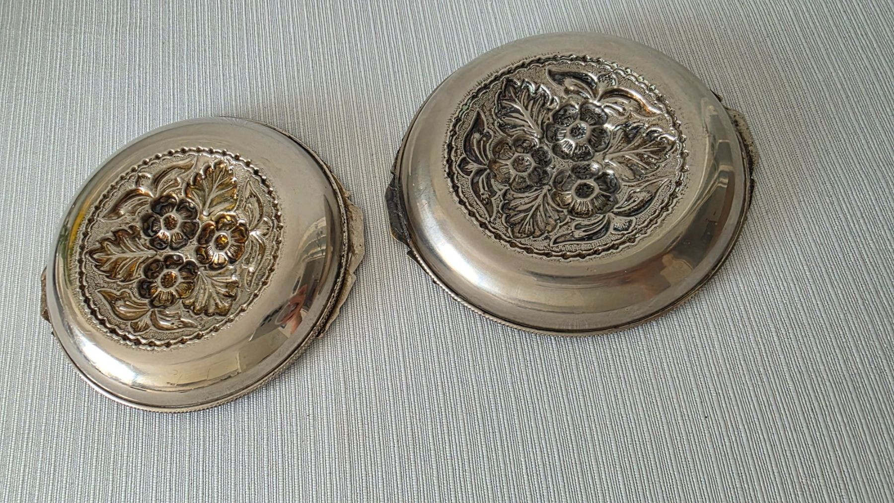 Portacenere: 2 Stück Vintage Aschenbecher Versilbert – Usato da Zürich venduto da Lemon007 3
