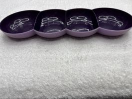 Tupperware Allegra Perle, plat de service à 4 compartiments 