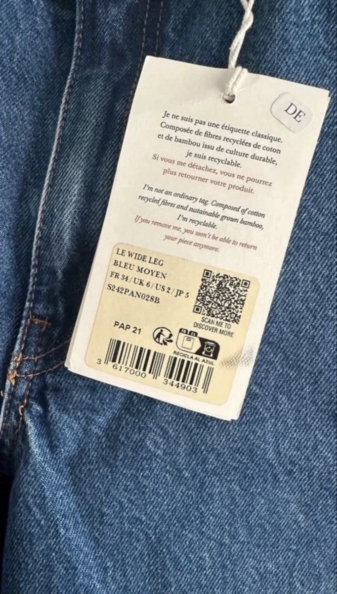 Sezane Jeans: Jeans Sézane  – Nuovo e nell'imballaggio originale da Vevey venduto da Frenchyinswiss1800 1