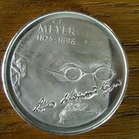 Medaille Münze C F. Meyer Helvetia 20 Franken 1998