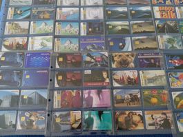 Tolles Album mit Telefonkarten plus Katalog CH/FL