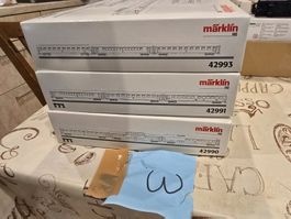 Märklin 3 Sets 2 mit Licht  42990  42991ohne Licht 42993