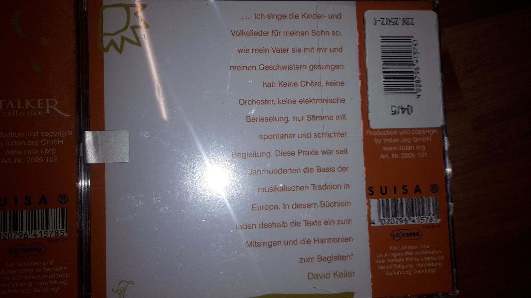 CD: 2 Cd Kinderlieder von David Keller K13 – Nuovo e nell'imballaggio originale da Schwarzenburg venduto da Flamingo07 1