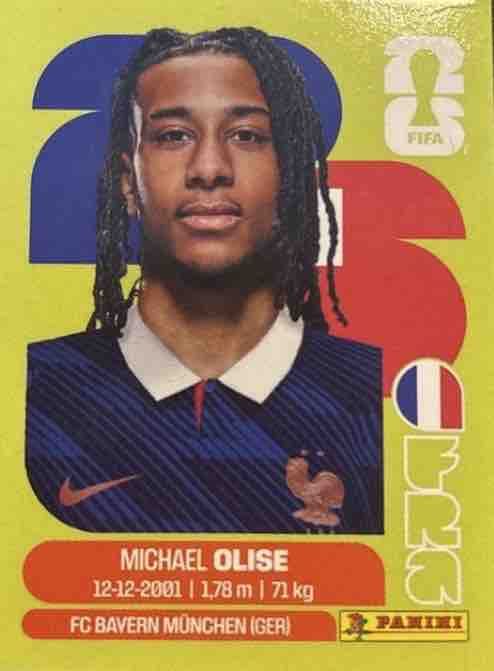 Panini Carte collezionabili: Carte Panini FRA 14 Michael Olise – Usato da Le Mouret venduto da eri_z9l6