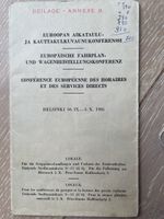 Euro. Fahrplan und Wagen. Konf. Helsinki 1935 Brochure