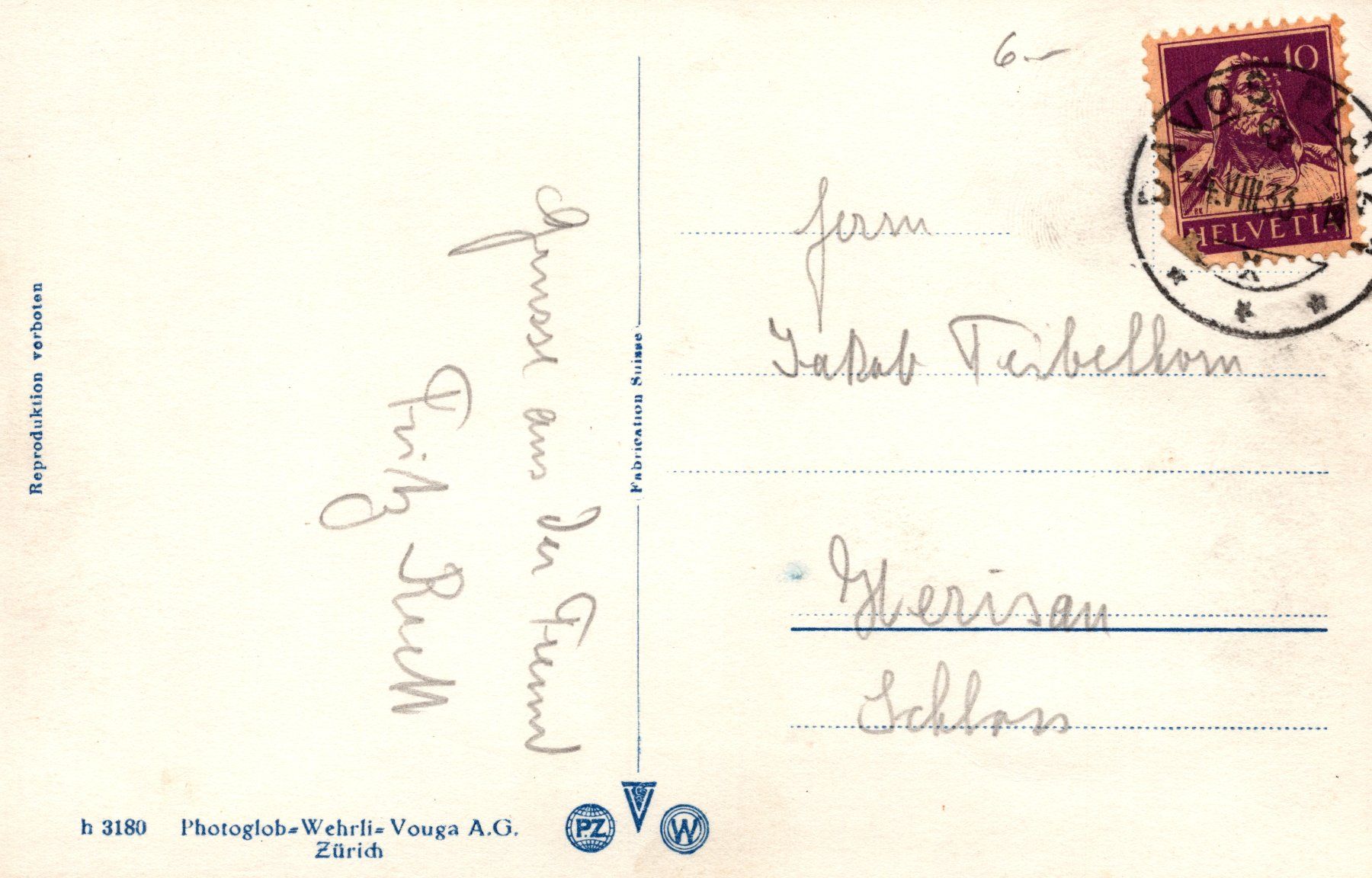Cartoline postali: 0086 - Postkarte / Ansichtskarte - Davos Davosersee – Usato da Reinach BL venduto da Boston-Verkauf 1
