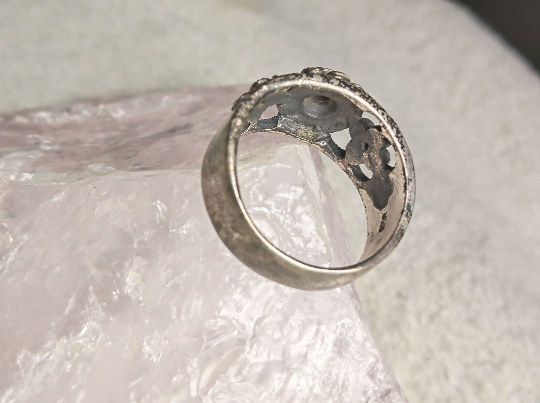 Anelli: Ring Silber 925 mit lila Stein – Usato da Istighofen venduto da Ringparadies 2