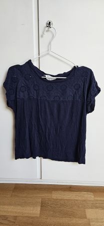 T-Shirt dunkelblau, Viskose, Gr. XS