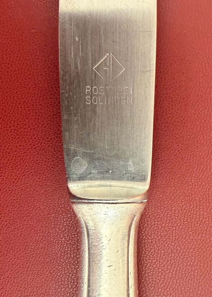 Solingen Couverts: Vintage - Versilbert - Solingen - Tafelmesser - 74 gr. – D'occasion à Schlieren par KaRoPue 2
