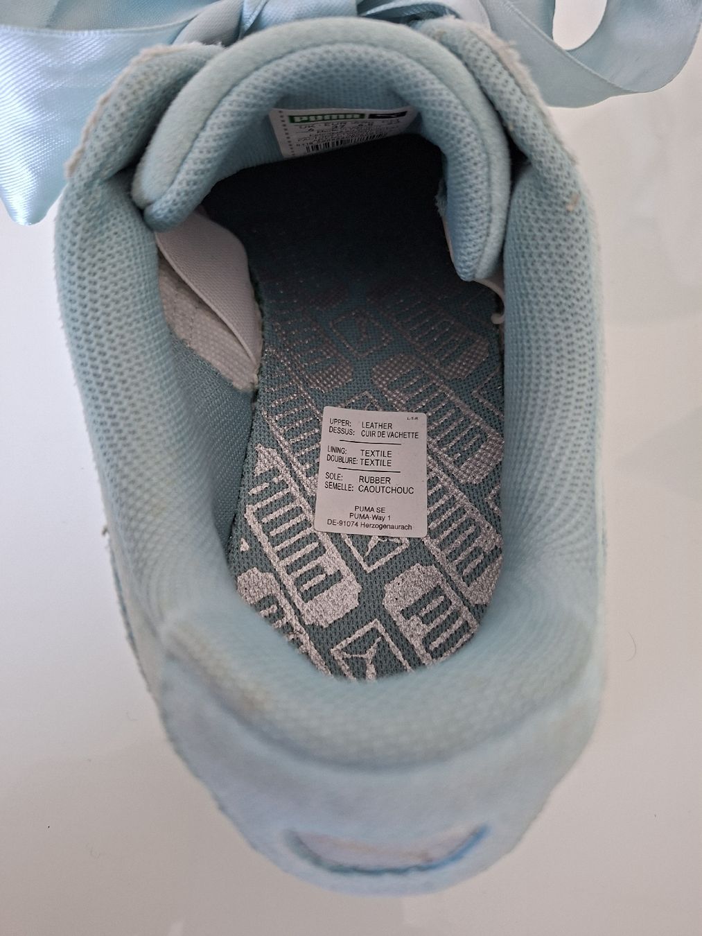 Puma Scarpe da donna: Puma Suède, édition spéciale ruban, turquoise, comme neuf! – Usato da Renens VD venduto da ser_j2fn 2