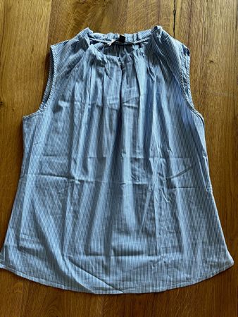 Comma Bluse gestreift ärmellos Grösse 40 - top Zustand 