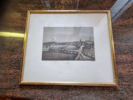 BASEL schöner Stich ORIGINAL DICKENMANN Siegfried