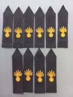 10 Ärmelpatten, Flab, schwarz