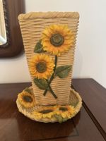 FORMANO Sonnenblumen Deko-Set – Korb-Optik Landhausstil 