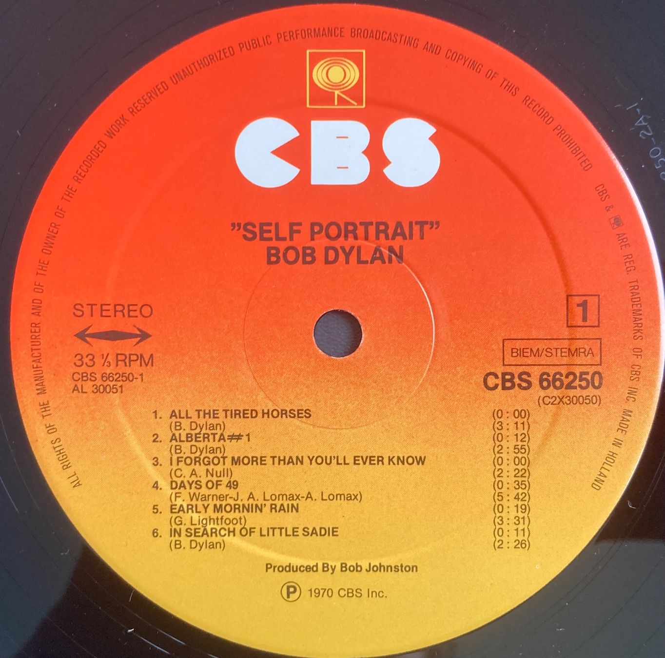 Dischi in vinile: BOB DYLAN - SELF PORTRAIT – Usato da Poliez-Pittet venduto da Newtown-Records 2