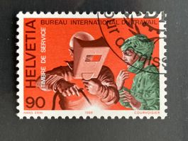 Schweiz Ämter 1988 BIT Mensch und Arbeit 90 gestempelt