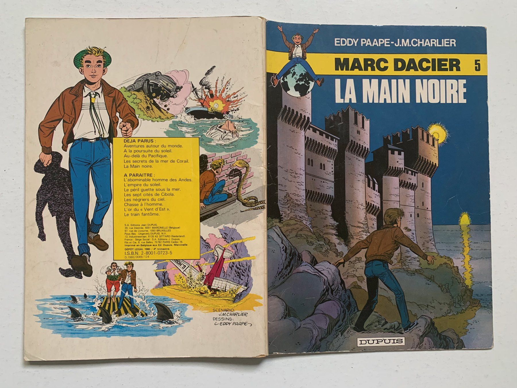 Fumetti: MARC DACIER - LA MAIN NOIRE - EO Dupuis 1980 – Usato da Vandoeuvres venduto da ngc_9qj2 1