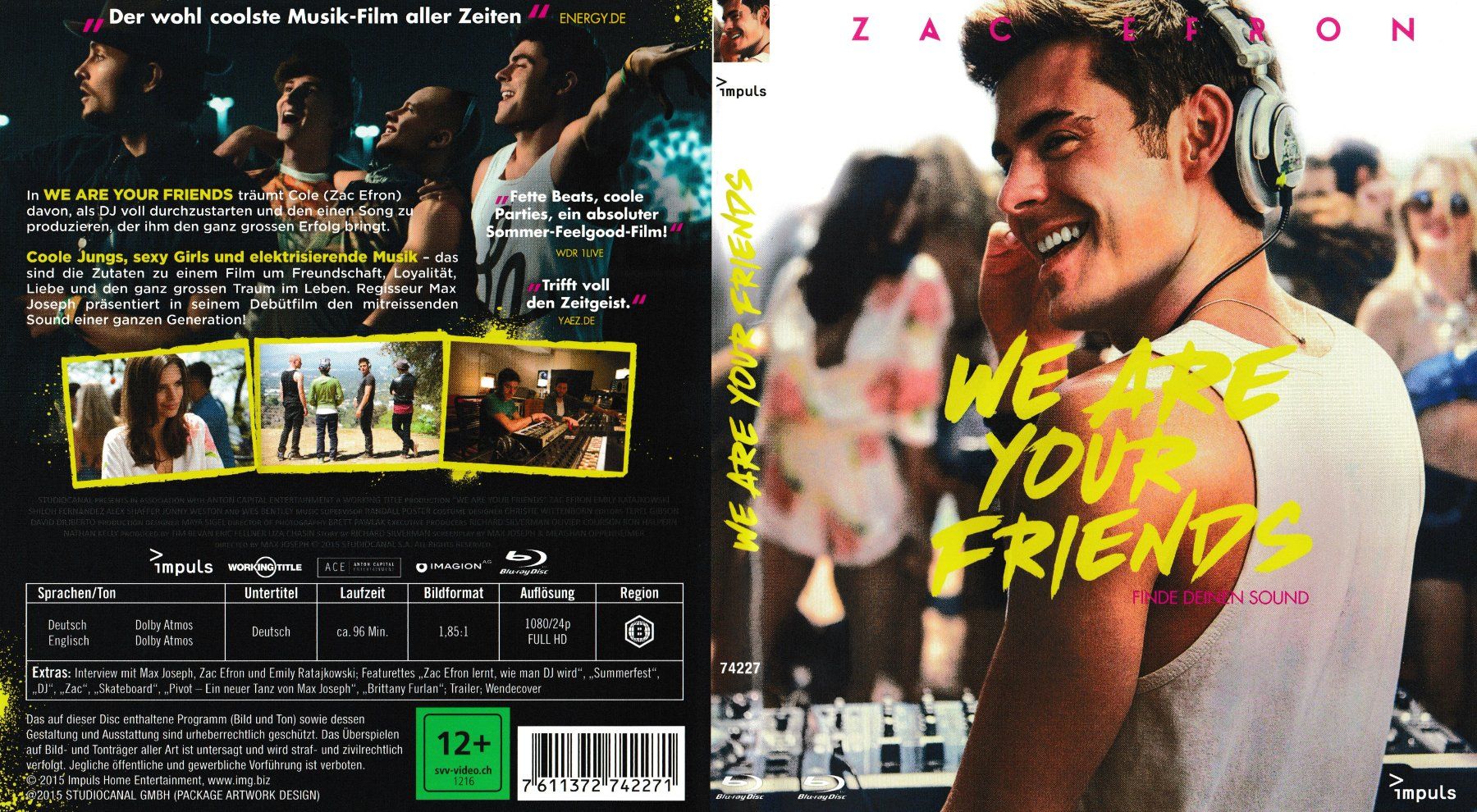 Tutti i DVDs: Blu-Ray - We Are Your Friends – Usato da Langnau am Albis venduto da MediaRescuerKeLoX