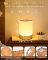 Nachttischlampe Touch Dimmbar