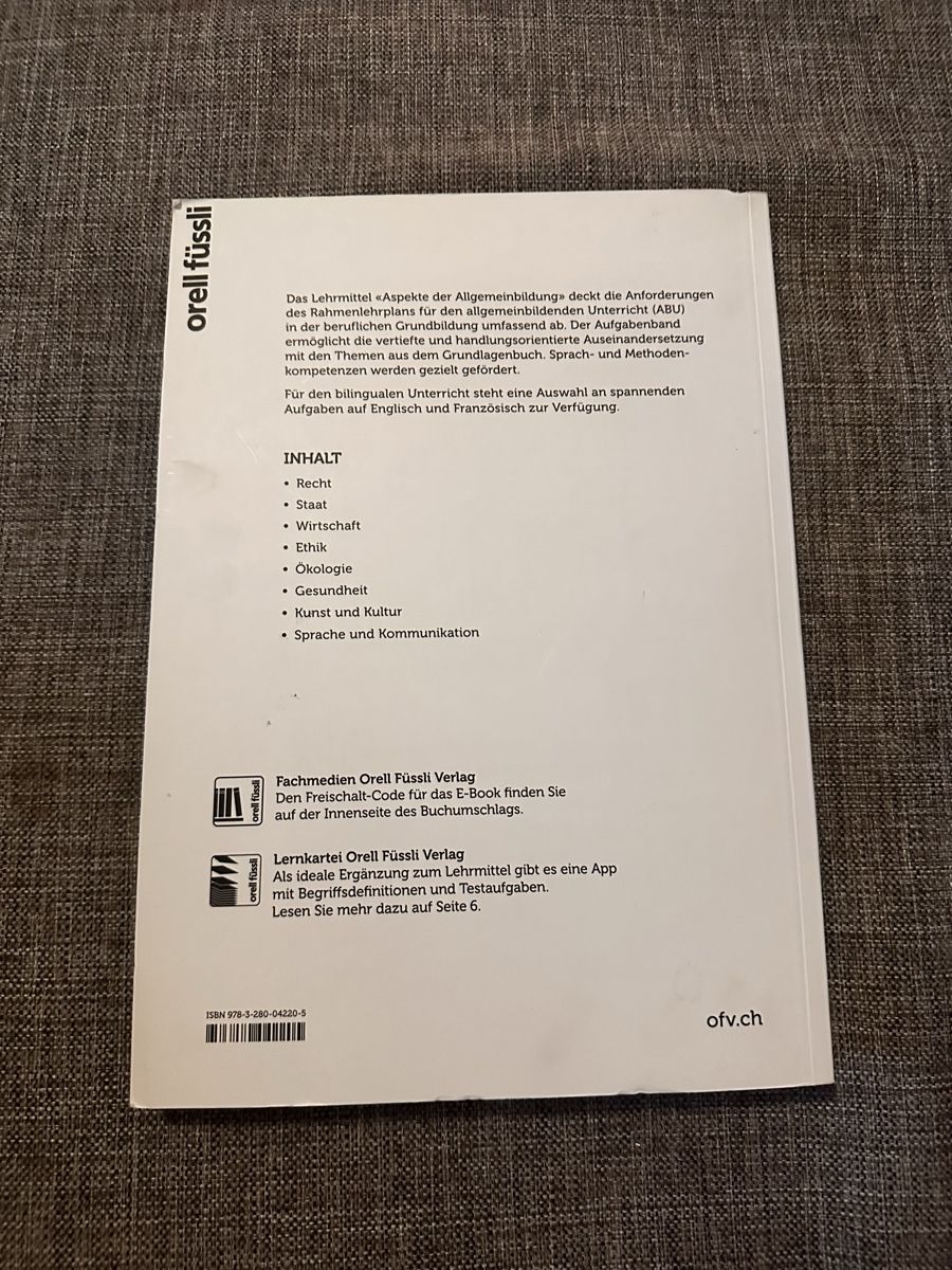 Bücher: Aspekte der Allgemeinbildung – Neu (gemäss Beschreibung) aus Zürich von funnyfailcat 1