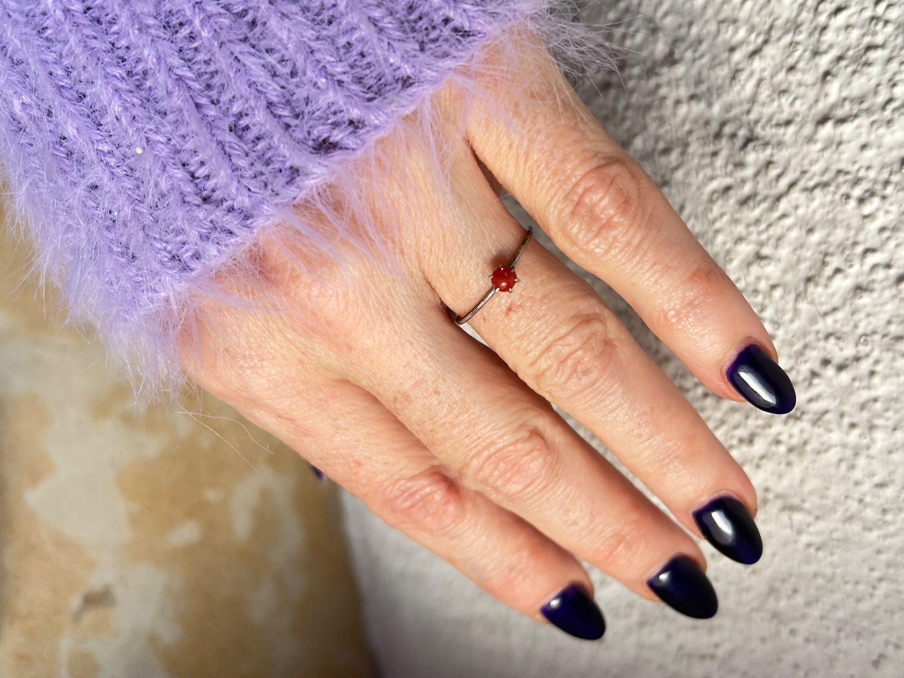 Anelli: Ring mit rotem kleinen Stein  (Gr. 55) – Usato da Laufen venduto da Bellebellezza 2