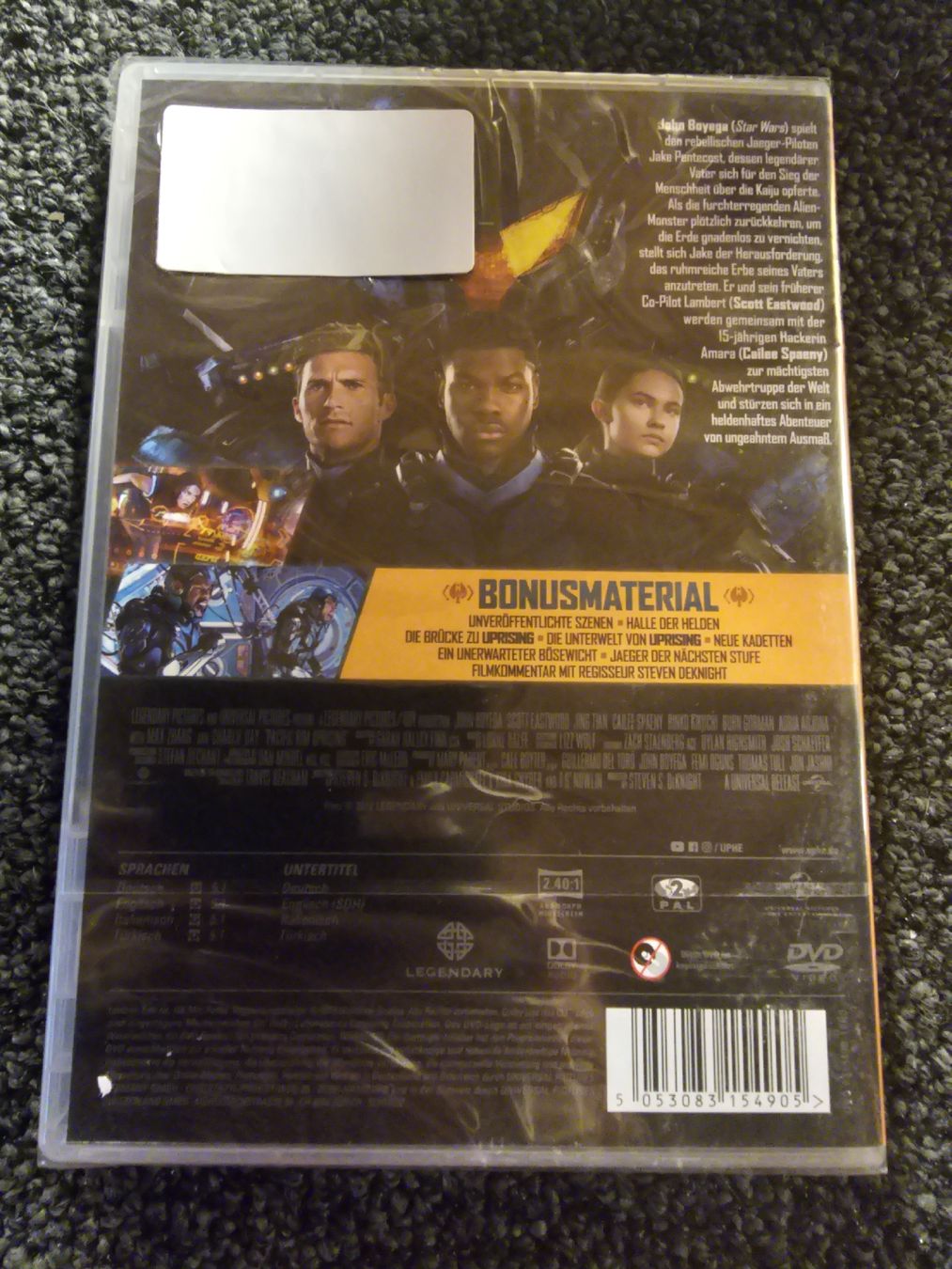 Tutti i DVDs: Pacific Rim Uprising DVD Neuverpackt – Nuovo e nell'imballaggio originale da Ruswil venduto da jan_bxl5 1